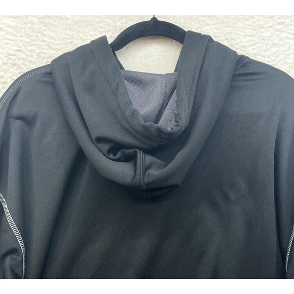 AND1 Hoodie Mens Extra Large Black Sweatshirt Basketball Spell Out Streetwear - Picture 6 of 12